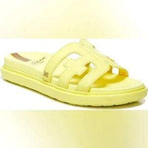 Sam Edelman Bright Yellow Slide Sandals